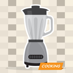 Isolated blender machine over a colored background - Vector illustration