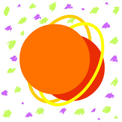 Asymmetrical uneven shaped format pattern object outline multicolour design Copy Space design Empty template text for Ad, promotion, poster, flyer, web banner, article