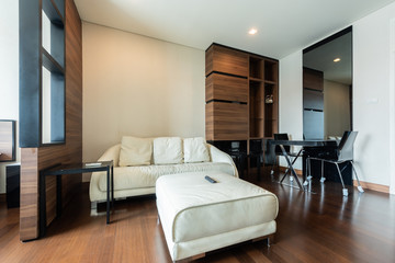 Modern bright flat interior design