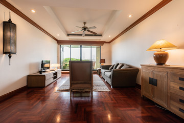 Interior, beautiful apartment, luxurious living room
