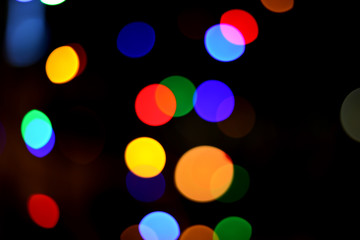 blur colorful bokeh light for background
