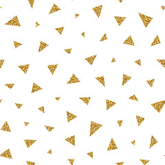 Glitter triangle seamless pattern