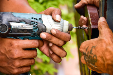 Repair the house fence