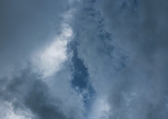 Obraz premium blue sky covered in clouds