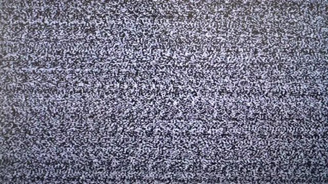 The loss of the television signal