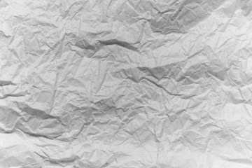 White crumpled paper empty background