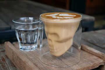 Latte art coffee unique and original