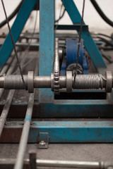 Details of machines inside the factory