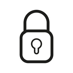 Padlock icon. Security concept. Vector illustration.