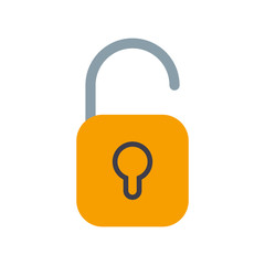 Padlock icon. Security concept. Vector illustration.