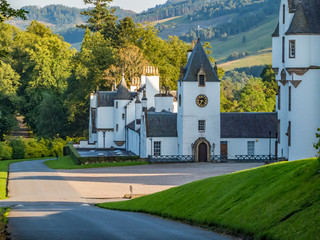 Perthshire / Szkocja - 25 sierpień 2019: Zamek Blair w sierpniowy słoneczny dzień