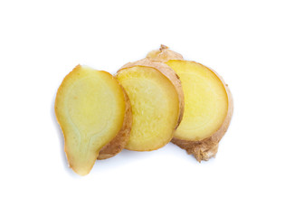 ginger on white background