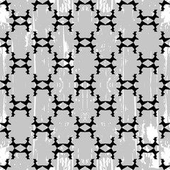 Obraz premium black white abstract seamless pattern for design