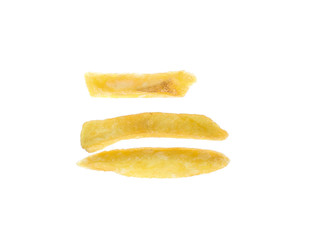 french fried isolated on white