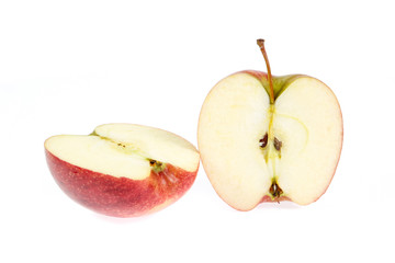 red apple isolated on white