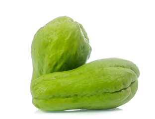 chayote isolated on white