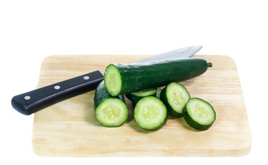 cucumber isolated on white background