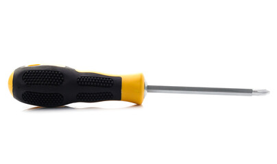 Screwdriver on isolated white background