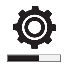 update system icon on white background. flat style. upgrade icon for your web site design, logo, app, UI. process symbol. update system sign.