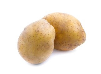 potatoes isolated on white background