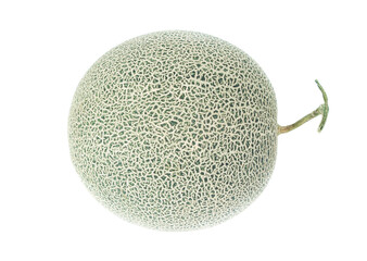 green melon isolated on white background
