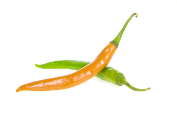 chilli isolated on white background