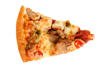 pizza slice isolated