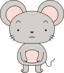 Cute mouse mascot character