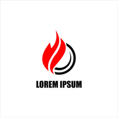 fire and oil gas logo