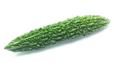 Bitter gourd on white background