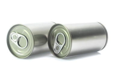aluminum can isolated on white background