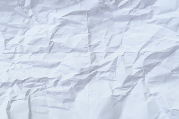 Obraz premium white crumpled paper texture background. can use text banners products or business cards your.