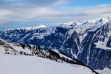 Obraz premium beautiful mountain view. Snow Mountain
