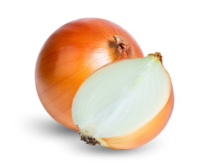 onion isolated on white background