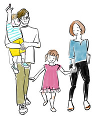 家族　family dad mom 家族