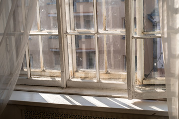 interior of an old building in a Soviet apartment