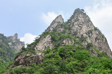 Fototapeta na wymiar Yellow Mountains.Mount Huangshan.A mountain range in southern Anhui province in eastern China.