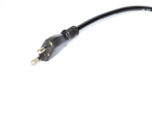 Power outlet isolated on white background connector usb