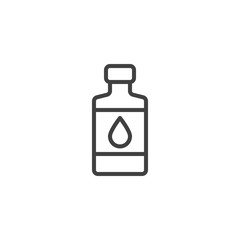 Oil bottle line icon. linear style sign for mobile concept and web design. Petroleum oil bottle outline vector icon. Symbol, logo illustration. Vector graphics