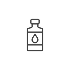 Oil bottle line icon. linear style sign for mobile concept and web design. Petroleum oil bottle outline vector icon. Symbol, logo illustration. Vector graphics