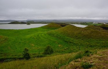 Fototapeta na wymiar Skutustadir Craters, Iceland