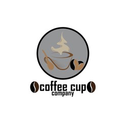 Vintage vector coffee logo and label. Coffee logo template. Caffeine logotype. Retro vintage insignia. Retro coffee badge. Vector illustration