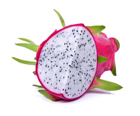 Dragon fruit isolated on white background