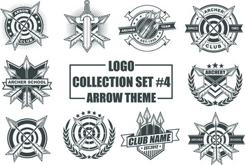 Set of Design Elements with Arrow Theme