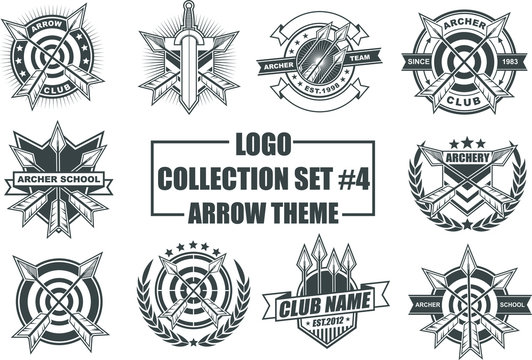 Set of Design Elements with Arrow Theme