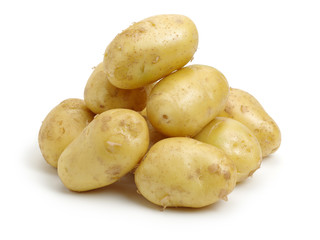 New potato isolated on white background 