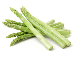 Asparagus on a white background