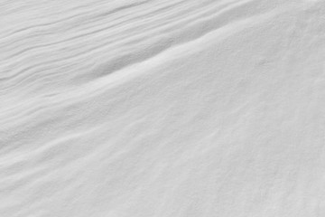 Snow on the frozen surface of the river, a natural background, Ob reservoir, Siberia