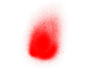Abstract red watecolor splat brush