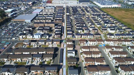 Fototapeta premium 住宅・ドローン撮影